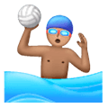 🤽🏽‍♂️ Emoji Wasserballspieler: mittlere Hautfarbe Samsung One UI 6.1.