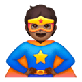 🦸🏾 Emoji Personaje De Superhéroe: Tono De Piel Oscuro Medio en Samsung One UI 6.1.