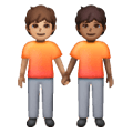 🧑🏽‍🤝‍🧑🏾 Emoji sich an den Händen haltende Personen: mittlere Hautfarbe, mitteldunkle Hautfarbe Samsung One UI 6.1.