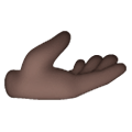 🫴🏿 Emoji Handfläche Nach Oben: dunkle Hautfarbe Samsung One UI 6.1.