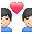 👨🏻‍❤️‍👨🏻 Emoji Pareja Enamorada - Hombre: Tono De Piel Claro, Hombre: Tono De Piel Claro en Samsung One UI 6.1.
