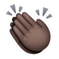 👏🏿 Emoji klatschende Hände: dunkle Hautfarbe Samsung One UI 6.1.
