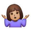 Emoji 🤷🏽‍♀️ Donna Che Scrolla Le Spalle: Carnagione Olivastra su Samsung One UI 6.1.