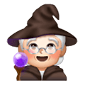 Emoji 🧙🏻‍♀️ Maga: Carnagione Chiara su Samsung One UI 6.1.