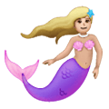 🧜🏼‍♀️ Emoji Sirena: Tono De Piel Claro Medio en Samsung One UI 6.1.