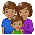 Emoji 👪🏽 Famiglia, Carnagione Olivastra su Samsung One UI 6.1.