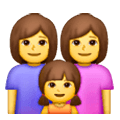 👩‍👩‍👧 Emoji Familie: Frau, Frau und Mädchen Samsung One UI 6.1.