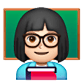 👩🏻‍🏫 Emoji Profesora: Tono De Piel Claro en Samsung One UI 6.1.
