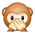 🙊 Emoji sich den Mund zuhaltendes Affengesicht Samsung One UI 6.1.
