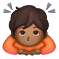 Emoji 🙇🏾 Persona Che Fa Un Inchino Profondo: Carnagione Abbastanza Scura su Samsung One UI 6.1.