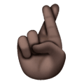 🤞🏿 Emoji Hand mit gekreuzten Fingern: dunkle Hautfarbe Samsung One UI 6.1.