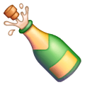 Émoji 🍾 Bouteille De Champagne sur Samsung One UI 6.1.