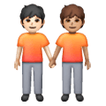 🧑🏻‍🤝‍🧑🏽 Emoji sich an den Händen haltende Personen: helle Hautfarbe, mittlere Hautfarbe Samsung One UI 6.1.