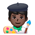 👨🏿‍🎨 Emoji Künstler: dunkle Hautfarbe Samsung One UI 6.1.