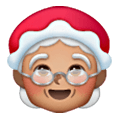 🤶🏽 Emoji Weihnachtsfrau: mittlere Hautfarbe Samsung One UI 6.1.