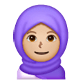 🧕🏼 Emoji Mulher Com Véu: Pele Morena Clara na Samsung One UI 6.1.