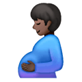 🫃🏿 Emoji Hombre Embarazado: Tono De Piel Oscuro en Samsung One UI 6.1.