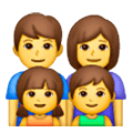 👨‍👩‍👧‍👦 Emoji Familie: Mann, Frau, Mädchen und Junge Samsung One UI 6.1.