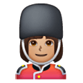 Emoji 💂🏽‍♀️ Guardia Donna: Carnagione Olivastra su Samsung One UI 6.1.