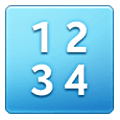 Emoji 🔢 Pulsante Con Numeri su Samsung One UI 6.1.