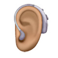 🦻🏽 Emoji Ohr mit Hörhilfe: mittlere Hautfarbe Samsung One UI 6.1.