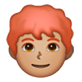 👨🏽‍🦰 Emoji Mann: mittlere Hautfarbe, rotes Haar Samsung One UI 6.1.