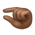 🤏🏾 Emoji Mão Beliscando: Pele Morena Escura na Samsung One UI 6.1.