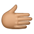 🫱🏽 Emoji Mão Direita: Pele Morena na Samsung One UI 6.1.
