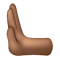 🫷🏾 Emoji Mano Que Empuja Hacia La Izquierda: Tono De Piel Oscuro Medio en Samsung One UI 6.1.