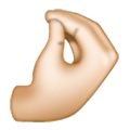 🤌🏻 Emoji zusammengedrückte Finger: helle Hautfarbe Samsung One UI 6.1.