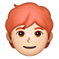 Emoji 🧑🏻‍🦰 Persona: Carnagione Chiara E Capelli Rossi su Samsung One UI 6.1.