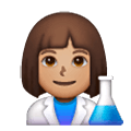 👩🏽‍🔬 Emoji Cientista Mulher: Pele Morena na Samsung One UI 6.1.