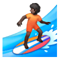 🏄🏿 Emoji Persona Haciendo Surf: Tono De Piel Oscuro en Samsung One UI 6.1.