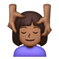 💆🏾‍♀️ Emoji Mujer Recibiendo Masaje: Tono De Piel Oscuro Medio en Samsung One UI 6.1.