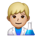 👨🏼‍🔬 Emoji Wissenschaftler: mittelhelle Hautfarbe Samsung One UI 6.1.