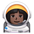 👩🏿‍🚀 Emoji Astronautin: dunkle Hautfarbe Samsung One UI 6.1.