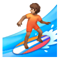Émoji 🏄🏽 Personne Faisant Du Surf : Peau Légèrement Mate sur Samsung One UI 6.1.