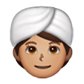 👳🏽‍♀️ Emoji Frau mit Turban: mittlere Hautfarbe Samsung One UI 6.1.