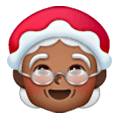 🤶🏾 Emoji Mamãe Noel: Pele Morena Escura na Samsung One UI 6.1.