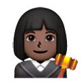 Emoji 👩🏿‍⚖️ Giudice Donna: Carnagione Scura su Samsung One UI 6.1.