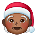 🧑🏾‍🎄 Emoji Weihnachtsperson: mitteldunkle Hautfarbe Samsung One UI 6.1.