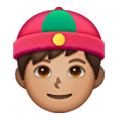 👲🏽 Emoji Hombre Con Gorro Chino: Tono De Piel Medio en Samsung One UI 6.1.