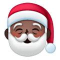 🎅🏿 Emoji Papá Noel: Tono De Piel Oscuro en Samsung One UI 6.1.
