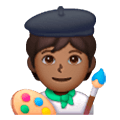 🧑🏾‍🎨 Emoji Künstler(in): mitteldunkle Hautfarbe Samsung One UI 6.1.