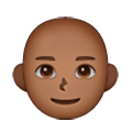 👨🏾‍🦲 Emoji Mann: mitteldunkle Hautfarbe, Glatze Samsung One UI 6.1.