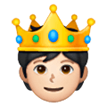 Emoji 🫅🏻 Persona Con La Corona: Carnagione Chiara su Samsung One UI 6.1.