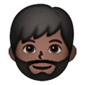 🧔🏿‍♂️ Emoji Hombre Con Barba Tono De Piel Oscuro en Samsung One UI 6.1.