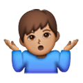 🤷🏽‍♂️ Emoji Hombre Encogido De Hombros: Tono De Piel Medio en Samsung One UI 6.1.