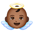 👼🏾 Emoji Bebé ángel: Tono De Piel Oscuro Medio en Samsung One UI 6.1.