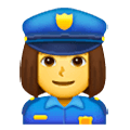 👮‍♀️ Emoji Agente De Policía Mujer en Samsung One UI 6.1.